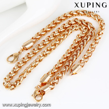 64024- Xuping Best quality heavy alloy jewellri bracelet necklace set